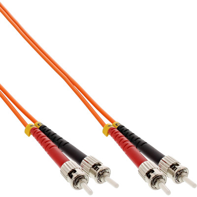InLine LWL Duplex Kabel, ST/ST, 50/125µm, OM2, 0,5m