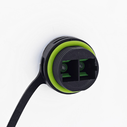 InLine® LWL-Kabelkupplung SC, kurz, IP68, 2x2 SC Buchse, M20