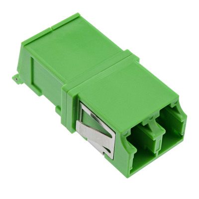 InLine® LWL Kupplung, Duplex LC/LC, singlemode, grün, mit Shutter