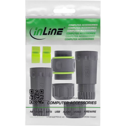 InLine® LWL-Kupplung SC, IP68, 2x2 SC Buchse, Outdoor, M20