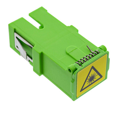 InLine® LWL-Kupplung, Simplex SC/SC, singlemode, Keramik-Hülse, mit Shutter