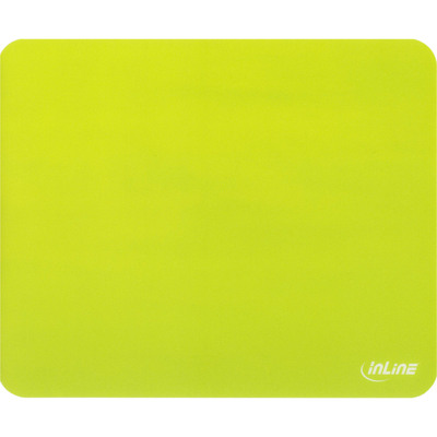 InLine Maus-Pad antimikrobiell, ultradünn, grün (Tendenz gelb), 220x180x0,4mm