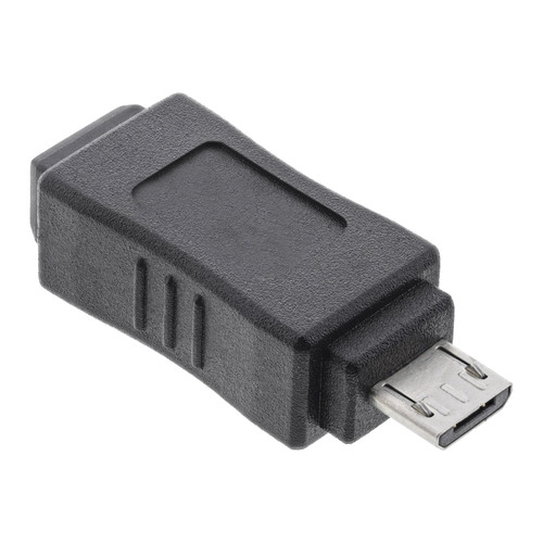 InLine® Micro-USB Adapter, Micro-B Stecker an Mini USB 5pol Buchse Adapter