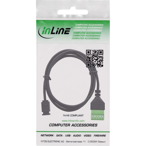InLine® Micro-USB Buchse an Terminalblock, 5pol, mit Kabel