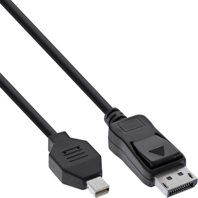 InLine Mini DisplayPort zu DisplayPort Kabel, schwarz, 5m