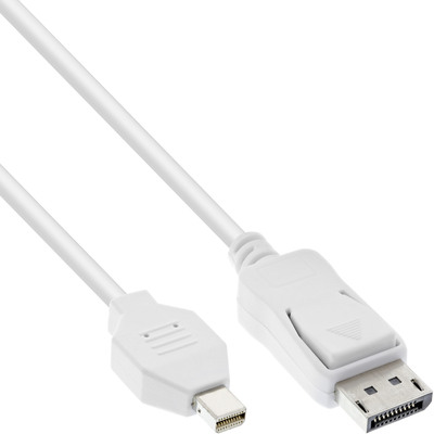 InLine Mini DisplayPort zu DisplayPort Kabel, weiß, 5m (Produktbild 1)
