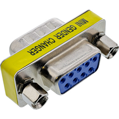 InLine® Mini-Gender-Changer, 9pol Stecker / Buchse (Produktbild 1)