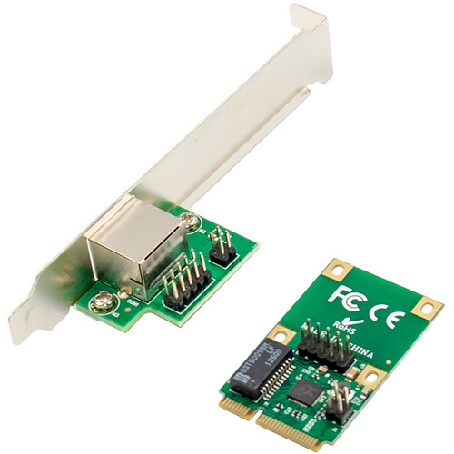 InLine® Mini-PCIe Gigabit Netzwerkkarte, 1x RJ45, Half-Size, inkl. RJ45-Modul