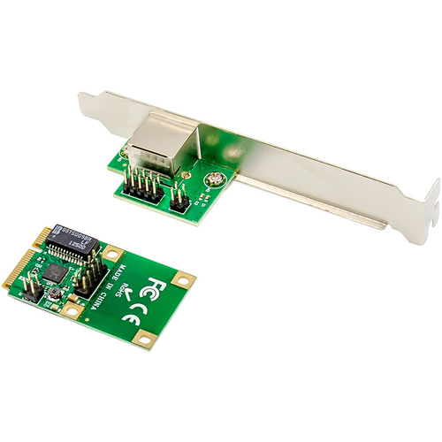 InLine® Mini-PCIe Gigabit Netzwerkkarte, 1x RJ45, Half-Size, inkl. RJ45-Modul