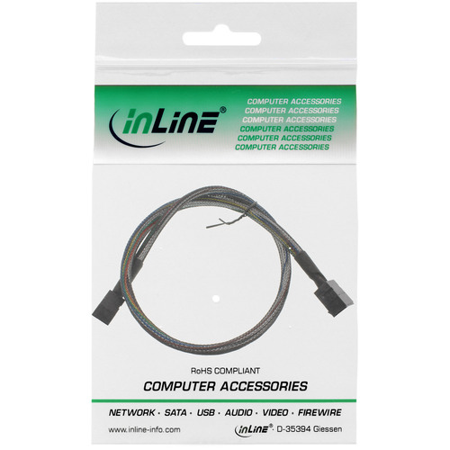 InLine® Mini-SAS HD Kabel, intern, SFF-8643 zu SFF-8643, 0,5m