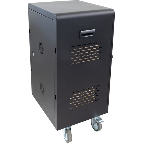 InLine® mobiler Ladeschrank, 32x USB-C, 2000W, PD3, QC5, abschließbar, schwarz