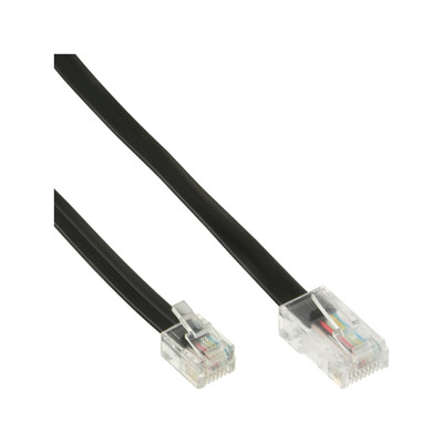 InLine® Modularkabel, RJ45 zu RJ11 Stecker / Stecker, 4adrig, 10m (Produktbild 1)