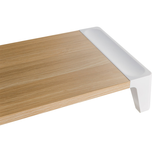 InLine® Monitor Podest+ mit 2x USB und QC3 Ladeports, 80mm, max. 15kg