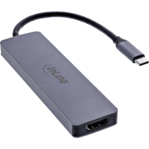 InLine® Multifunktions-Hub, 3x USB-A 5 Gb/s, HDMI 4K/60 Hz, USB-C PD 100 W