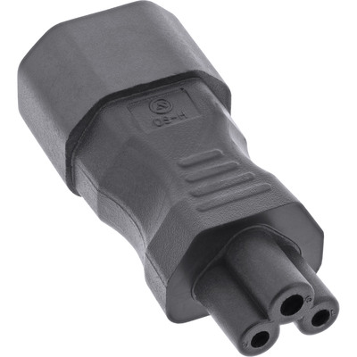 InLine® Netzadapter IEC 60320 C14 / C5, 3pol. Kaltgeräte / Notebook (Produktbild 1)