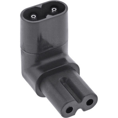 InLine® Netzadapter IEC 60320 C8 / C7, oben/unten gewinkelt 2pol. (Produktbild 1)