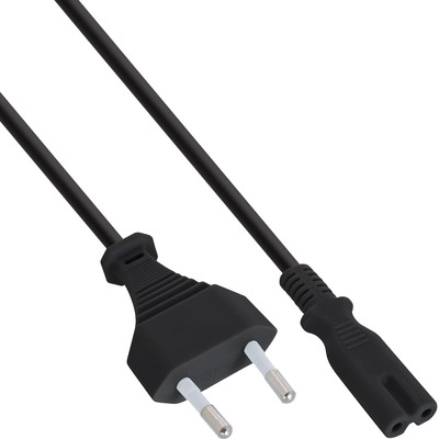 InLine® Netzkabel, Netzstecker auf Euro 8 C7 Stecker, 2m InLine® Netzkabel, Netzstecker auf Euro 8 C7 Stecker, 2m