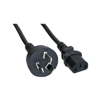 InLine Netzkabel, Netzstecker Australien auf Kaltgerätestecker C13, 0,5m InLine Netzkabel, Netzstecker Australien auf Kaltgerätestecker C13, 0,5m