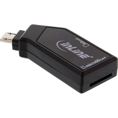 InLine OTG Mobile Card Reader, USB 2.0, für SD und microSD, für Android Smartphone und Tablet