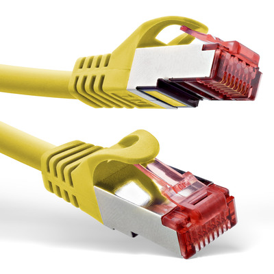 InLine® Patchkabel, S/FTP (PiMf), Cat.6, 250MHz, PVC, Kupfer, gelb, 2m