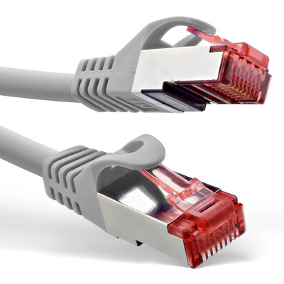 InLine® Patchkabel, S/FTP (PiMf), Cat.6, 250MHz, PVC, Kupfer, grau, 1,5m