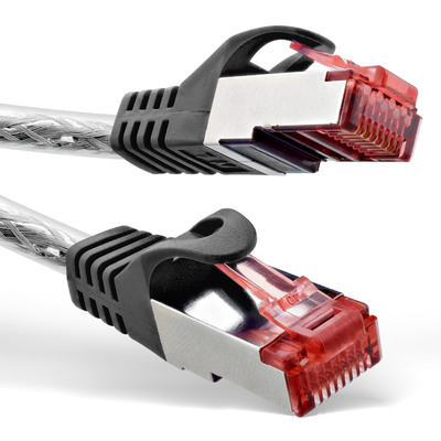 InLine® Patchkabel, S/FTP (PiMf), Cat.6, 250MHz, PVC, Kupfer, transparent, 2m