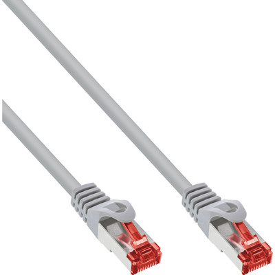 InLine® Patchkabel, S/FTP (PiMf), Cat.6, halogenfrei, Kupfer, grau, 2m InLine® Patchkabel, S/FTP (PiMf), Cat.6, halogenfrei, Kupfer, grau, 2m