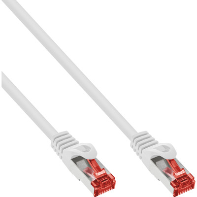 InLine® Patchkabel, S/FTP (PiMf), Cat.6, halogenfrei, Kupfer, weiß, 1m InLine® Patchkabel, S/FTP (PiMf), Cat.6, halogenfrei, Kupfer, weiß, 1m