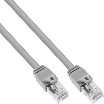 InLine® Patchkabel, S/FTP (PiMf), Cat.6 zertifiziert, 250MHz, PVC, Kupfer, grau, 0,3m (Produktbild 1)