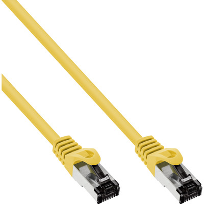 InLine® Patchkabel, S/FTP (PiMf), Cat.8.1, 2000MHz, halogenfrei, gelb, 0,25m (Produktbild 1)