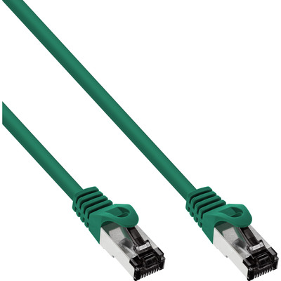 InLine® Patchkabel, S/FTP (PiMf), Cat.8.1, 2000MHz, halogenfrei, grün, 0,25m (Produktbild 1)