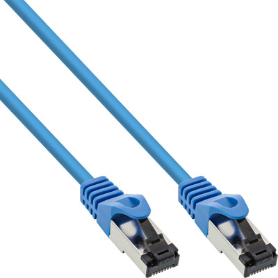 InLine Patchkabel, S/FTP (PiMf), Cat.8.1, 2000MHz, halogenfrei, Kupfer, blau, 1m InLine Patchkabel, S/FTP (PiMf), Cat.8.1, 2000MHz, halogenfrei, Kupfer, blau, 1m