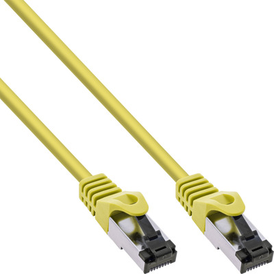 InLine Patchkabel, S/FTP (PiMf), Cat.8.1, 2000MHz, halogenfrei, Kupfer, gelb, 10m InLine Patchkabel, S/FTP (PiMf), Cat.8.1, 2000MHz, halogenfrei, Kupfer, gelb, 10m