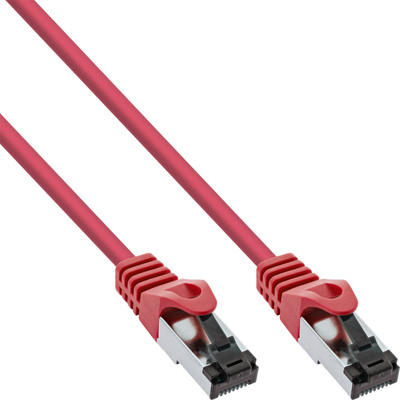 InLine Patchkabel, S/FTP (PiMf), Cat.8.1, 2000MHz, halogenfrei, Kupfer, rot, 10m InLine Patchkabel, S/FTP (PiMf), Cat.8.1, 2000MHz, halogenfrei, Kupfer, rot, 10m