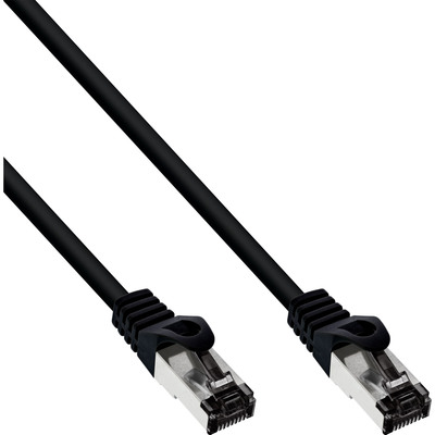 InLine® Patchkabel, S/FTP (PiMf), Cat.8.1, 2000MHz, halogenfrei, Kupfer, schwarz, 0,25m (Produktbild 1)