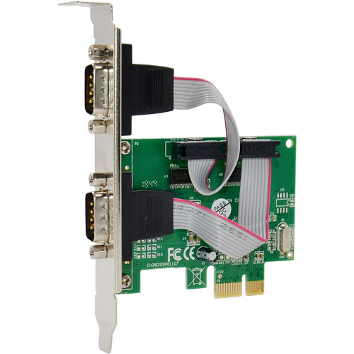 InLine® PCIe 2-Port RS-232 Karte, 2x D-Sub 9 Stecker, inkl. Low-Profile