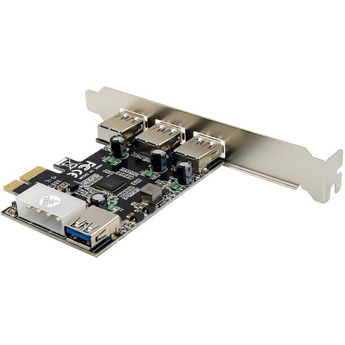 InLine® PCIe Karte, 3x+1x USB 3.2 Gen.1, Molex kompatibler 4-Pin Stromanschluss
