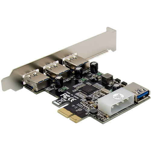 InLine® PCIe Karte, 3x+1x USB 3.2 Gen.1, Molex kompatibler 4pol Stromanschluss