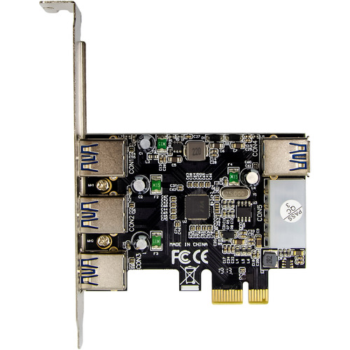 InLine® PCIe Karte, 3x+1x USB 3.2 Gen.1, Molex kompatibler 4pol Stromanschluss