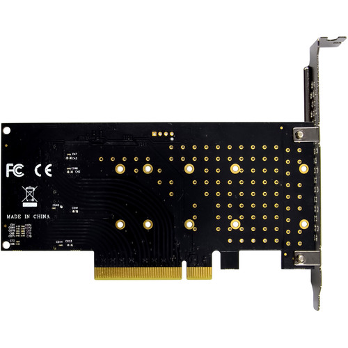 InLine® PCIe Karte zu 2x intern NVMe M.2 Key M – Bifurcation, PCIe x8