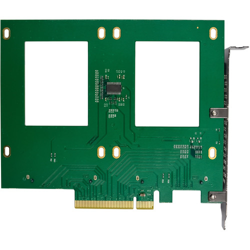InLine® PCIe Karte zu 2x intern U.2 NVMe SFF-8639 – Bifurcation, PCIe x8, breit