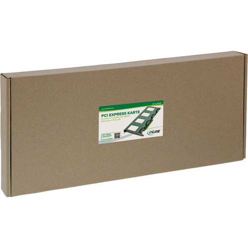 InLine® PCIe Karte zu 4x intern U.2 NVMe SFF-8639 – Bifurcation, PCIe x16