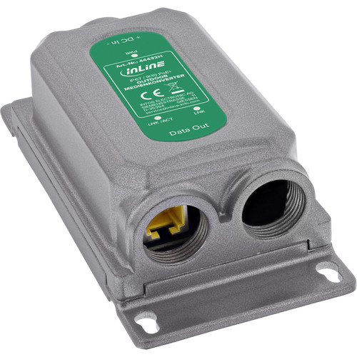 InLine® PoE+ Medienkonverter Outdoor IP67 IK10 1 Gb/s RJ45 SFP