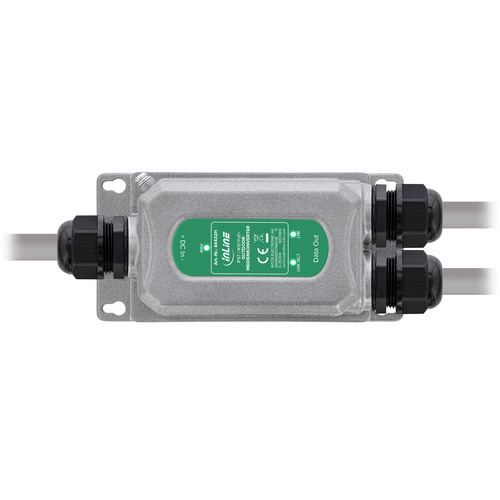 InLine® PoE+ Medienkonverter Outdoor IP67 IK10 1 Gb/s RJ45 SFP