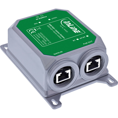 InLine® PoE++ Outdoor Injektor, 10Gb/s, 90W, IP67