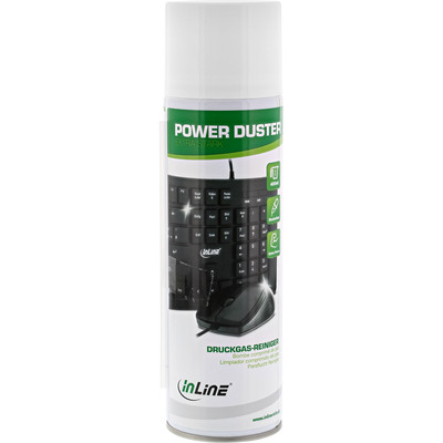 InLine® Power Duster, extra starker Druckgas-Reiniger Spraydose 400ml