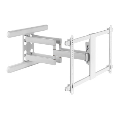InLine® Premium Aluminium Wandhalterung, für Flach-TV (37-80), weiß