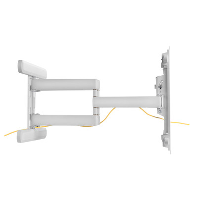 InLine® Premium Aluminium Wandhalterung, für Flach-TV (37-80), weiß