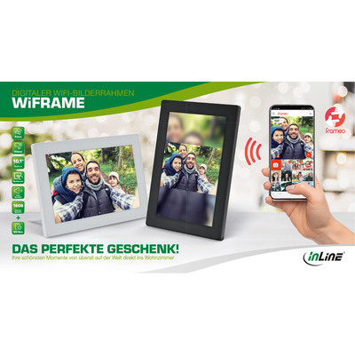 InLine Produkt-Flyer WiFRAME, digitaler Bilderrahmen