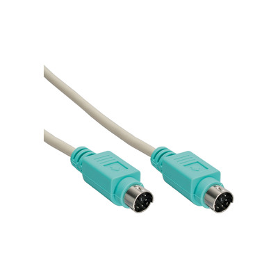 InLine PS/2 Kabel, Stecker / Stecker, PC 99, Farbe Grün, 2m